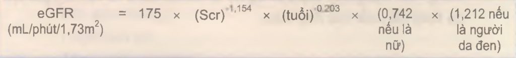 công thức tính eGFR