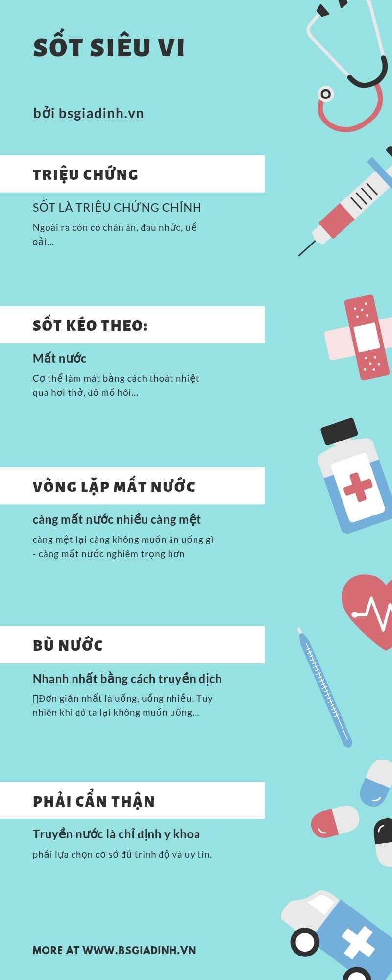 Sốt siêu vi có nên truyền nước không?